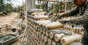 Casal usou 80.000 garrafas plásticas descartadas no lugar de tijolos para construir uma casa de 1.700 pés² em Bangladesh por cerca de 1/4 do custo tradicional