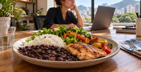 O que comer no almoço para evitar a sonolência durante a tarde? Especialistas destacam uma combinação de alimentos