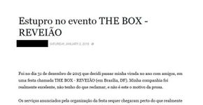 Jovem alega ter sido estuprada por segurança em festa de Réveillon em Brasília
