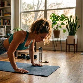 Featured mobile: Treino simples para fazer em casa: 2 exercícios com o peso do corpo que trabalham pernas, braços e abdômen