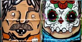 Grafiteiro usa arte de rua para resolver falta de lixeiras em Curitiba