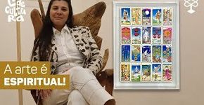 A partir de mensagens recebidas pelo oráculo, artista cria obras de arte