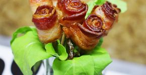 Declare todo o seu amor: rosas de bacon