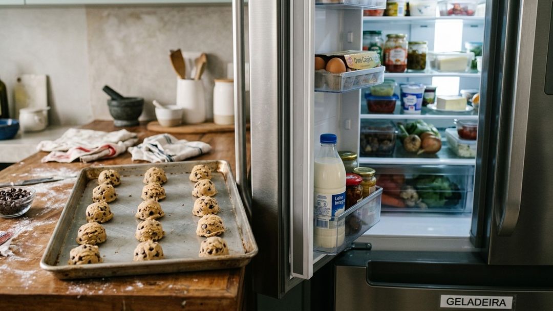 A refrigeração adequada dos ingredientes intensifica o sabor e proporciona um dourado perfeito aos cookies.