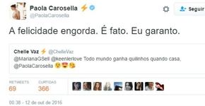 Melhores momentos de Paola no Twitter