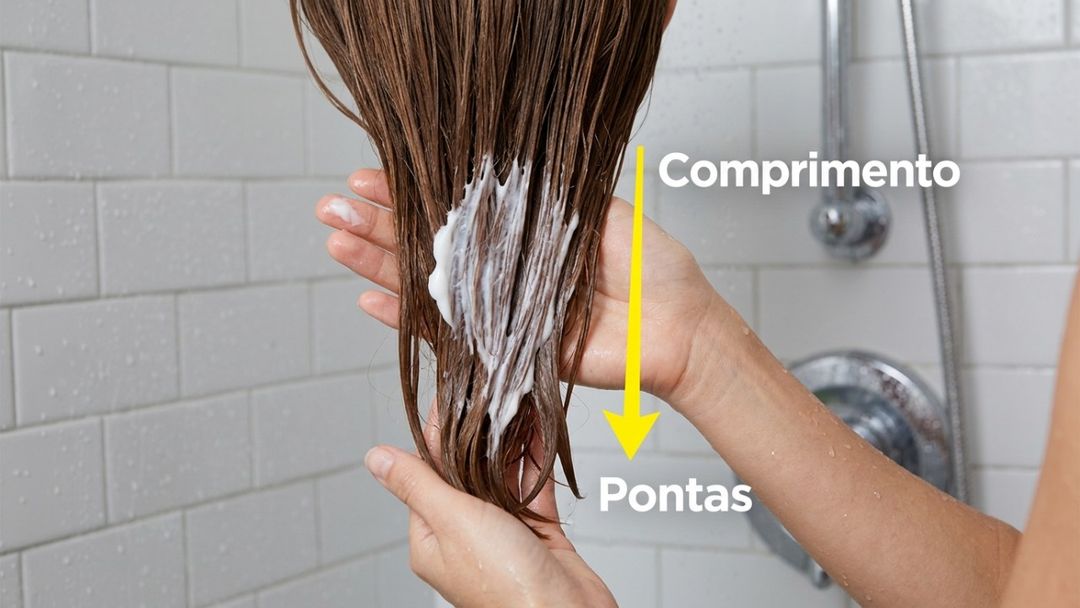 Fechar as cutículas do cabelo com o produto cria uma barreira contra o atrito, prevenindo a quebra e o frizz.