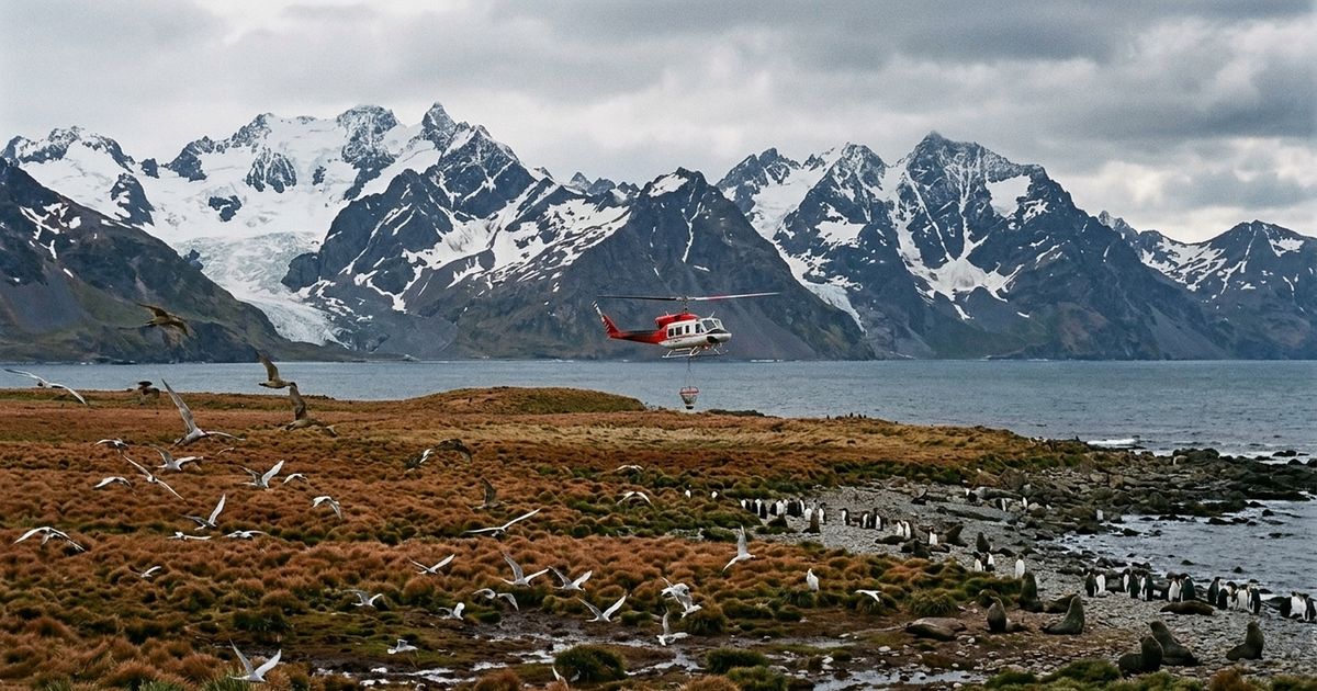 Os ratos invadiram a Ilha Geórgia do Sul, devastaram populações de aves marinhas nativas e devoravam filhotes indefesos, mas foram totalmente erradicados após um projeto de anos com iscas lançadas por helicóptero, sendo a ilha declarada livre de roedores em 2018