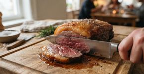 Os churrasqueiros concordam: “A picanha macia não é feita com sal fino, mas sim com sal grosso e o corte no sentido certo”