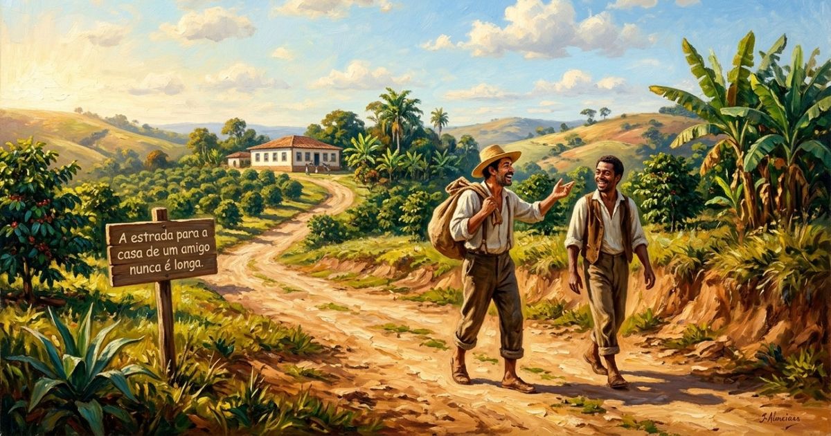 Provérbio dinamarquês: “O caminho até a casa de um amigo nunca é longo.”