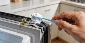 Como limpar a borracha da porta da geladeira com produtos que você já tem em casa