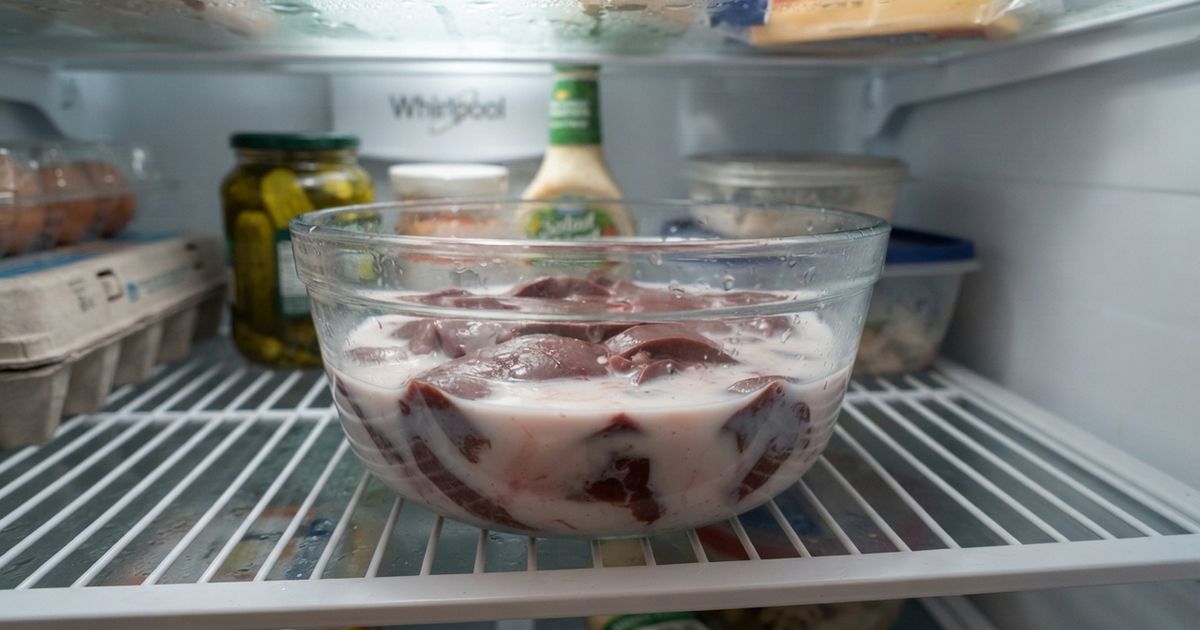 Fígado bovino terá gosto de filé se você deixar de molho em um líquido simples