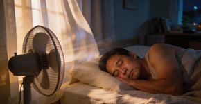 O que acontece com o corpo ao dormir com o ventilador ligado a noite toda