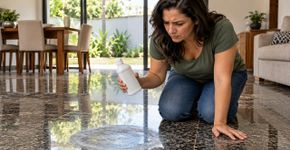 Os pisos de granito são um clássico nas casas por sua durabilidade, mas o uso de um produto de limpeza muito comum os deteriora com apenas uma última