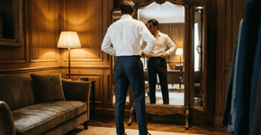 Como ajustar cintura de calça social que fica com sobra de tecido no bumbum sem estragar o corte original