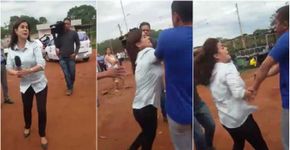 Mulher ofende mãe de repórter da Record, que se revolta ao vivo