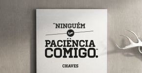 Frases inconfundíveis da série Chaves viram cartazes de design