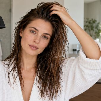 Featured mobile: Quando você deixa seu cabelo secar ao ar, costuma parecer oleoso mais rapidamente do que quando usa um secador