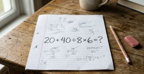 Parece simples, mas poucos conseguem resolver o cálculo 20 + 40 ÷ 8 × 6 de primeira