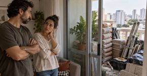 Casal empresta a varanda para o vizinho guardar materiais de obra por alguns dias, vê o espaço ficar ocupado por meses e só consegue discutir o assunto quando descobre que parte dos objetos nem pertencia mais a ele