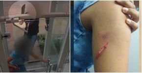 Pai suspeito de estuprar filha corre atrás dela com facão; veja