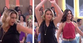 Fernanda Gentil arrasa dançando em programa de Fátima Bernardes