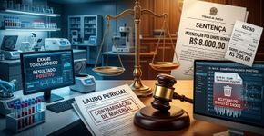 Laboratório registra resultado positivo em exame toxicológico, mas perícia judicial aponta como mais provável uma contaminação do material; um laudo capaz de afetar a vida profissional do consumidor pode terminar em R$ 8 mil por danos morais, R$ 295 por danos materiais e exclusão do resultado do banco de dados