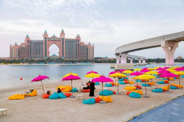 Vista do hotel Atlantis, The Palm