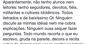 Dimenstein: para o ex-guru de Bolsonaro eu e você somos idiotas