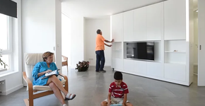 Empresa projeta apartamento com paredes móveis
