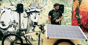 Paulistano cria bike-DJ movida a energia solar