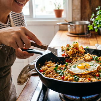 Featured mobile: O arroz crocante na frigideira que vira vício de quem prova