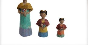 Artesãs criam Frida Kahlo com bagaço de cana