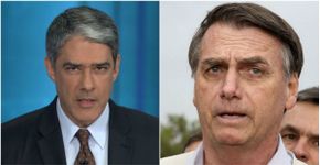 Foto: (Bonner/reproduçãoTVGlobo Bolsonaro: Wilson Dias/Agência Brasil)