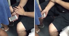 Homem é pego filmando por baixo de saia de mulher em metrô