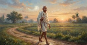 A citação de Mahatma Gandhi, “A felicidade é quando o que você pensa, o que você diz e o que você faz estão em harmonia”