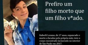 Página faz campanha que expõe a realidade da homofobia