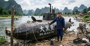 Um agricultor chinês de 60 anos gastou apenas 700 dólares e criou um submarino caseiro que mergulha até 8 metros: o detalhe mais doido não é a criação, mas o que ele pretende fazer depois