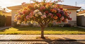 Jardim bonito e seguro: árvores floridas que não danificam calçadas em casas brasileiras