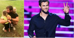 Chris Hemsworth faz bolo de aniversário para a filha e conquista a internet