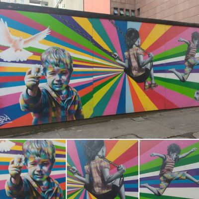 Painel do Kobra, na Savassi, clicado por @lailamachado89