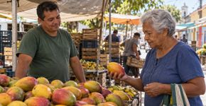 Feirante percebe que a mesma senhora aparece toda semana no fim da feira, separa algumas frutas antes de desmontar a banca e descobre meses depois por que ela nunca comprava nada no horário normal