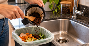 Borra de café não deve descer pelo ralo da cozinha, porque os grãos podem se acumular com gordura e ajudar a formar obstruções