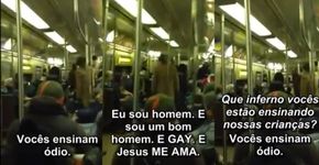 Homossexual enfrenta pastor homofóbico no metrô de NY e é aplaudido