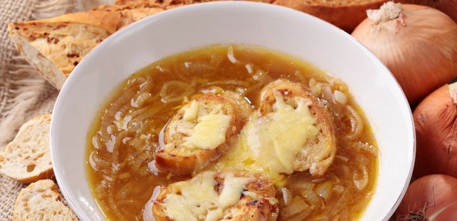 Sopa de cebola tão gostosa quanto à do CEAGESP