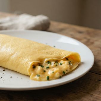 Featured mobile: Os chefs franceses afirmam: a omelete mais macia não é feita com fogo alto, mas sim com mexidos constantes em fogo baixo