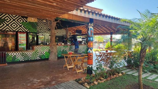 A Nascente Azul tem espaços para almoços e lanches rápidos