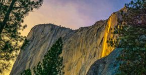 ‘Cachoeira de lava’ é espetáculo da natureza no parque Yosemite