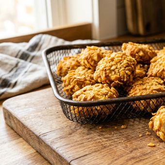 Featured mobile: Essa receita de nugget caseiro e saudável é ideal para evitar ultraprocessados com as crianças