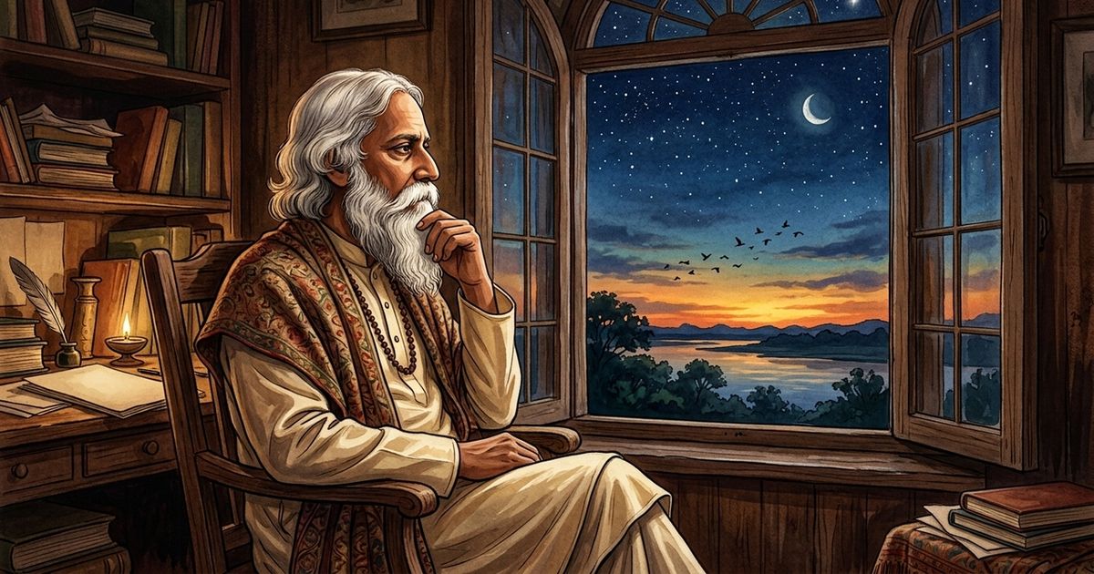 Rabindranath Tagore, poeta bengali e Nobel de Literatura: “Se você chorar por ter perdido o sol, as lágrimas o impedirão de ver as estrelas”