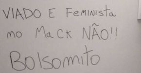 Banheiro do Mackenzie é pichado com frase homofóbica e machista